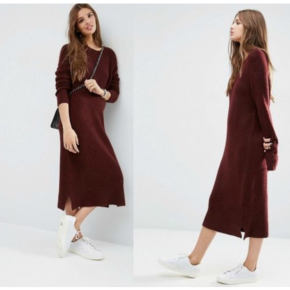 asos midi jumper dress